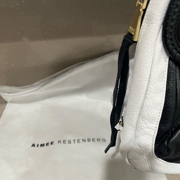 Aimee Kestenberg Black and White Shoulder Bag with dust bag. - Picture 3 of 7